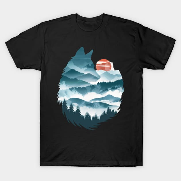 Wolf Observation Techniques T-Shirt by Merle Huisman